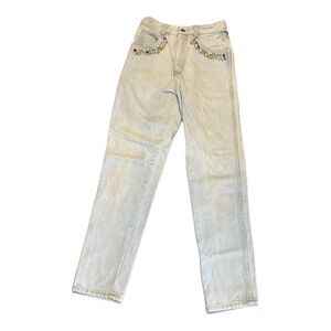 Vtg Yes Clothing Co California High Waisted Mom Jeans Women’s Size 7 Bejewled!